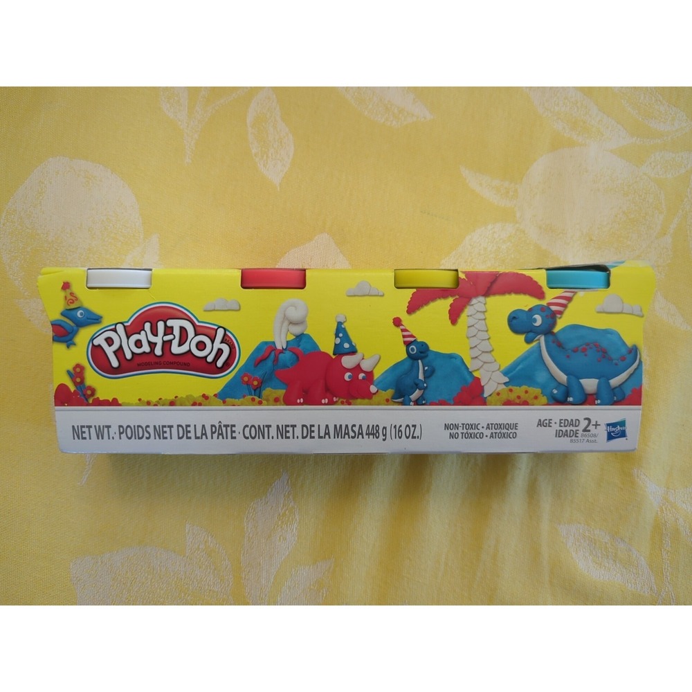 Hasbro Play-Doh Modeling Compound 4-Pack Of‎ 4-Ounce Cans CLASSICNIB
